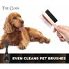 Bossman THE CLAW Round Hair Brush Cleaner Tool 3 Inch - Christmas Gifts for Him - Cleans Boar Bristle, Wave or Plastic Brushes and Combs - Black Hairbrush Cleaning Rake - Cat Brush & Dog Brush Cleaner