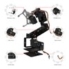 diymore Robotic Arm Kit ROT3U 6DOF Aluminium Mechanical Robotic Clamp Claw Kits for Boys & Girls to Learn Programming/Science/Techology, with MG996R Metal Gear Servo Motor,Ideal Christmas Gift