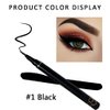 Generic 1 pack black eyeliner pen with 1 pack eyebrow brush,#002