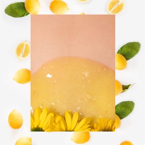 Sugaring NYC Whitening Lemon Vitamin C Vajacial Jelly Mask Peel-Off Bikini, Underarms Area Peel Mask - Lemon with Pieces of Lemon- Professional Size 23oz