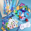 BenLouis 120Pcs Under the Sea Party Favors Ocean Animals Party Stampers Stickers School Stationery Bulk for Kids Sea Shark Birthday Mermaid Party Goodie Bag Stuffer Classroom Gifts Rewards Supplies