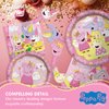 Treasures Gifted 24ct Princess Peppa Pig Cupcake Toppers & Wrappers - Peppa Pig Cake Decoration - Officially Licensed Peppa Pig Birthday Party Supplies - Peppa Pig Party Supplies - Peppa Pig Toppers