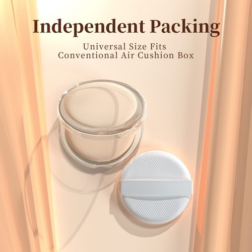 MOHOPE 8Pcs Air Cushion Makeup Sponges for Foundation with Portable Box | Latex-Free Blending Sponge for Liquid, Cream, Foundation and Powder | Teardrop Powder Puff | Pink