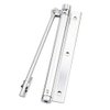 zeng Door Closer -Light Stainless Steel Door Closers,Household Mute Adjustable Surface Mounted Auto Closing Door Spring Door Closer, Fire Door Closer,Silver