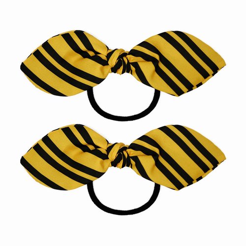 2Pcs Wizard Stripe Hair Tie Magical House Costume Accessories for Halloween Dress up Christmas Gift Party Decorations Yellow