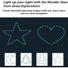 Aooyaoo Glow in The Dark Stars Wall Stickers, Glowing Stars for Ceiling and Wall Decals, 3D Glowing Stars,Excluding The Moon，Perfect for Kids Bedding Room or Party Birthday Gift(606Pcs, Green)