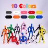GAOFBA 【Assembly Required】【Shoulder Armor Upgrade】 10pcs Lucky 13 Action Figures, Dummy Titan 13 Action Figures, Multi-Jointed Movable，with 3 Hand-Shapes, 4 Weapons (10PCS)