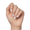 KISS imPRESS No Glue Mani Press-On Nails, Color FX, Connection', Light White, Short Size, Squoval Shape, Includes 30 Nails, Prep Pad, Instructions Sheet, 1 Manicure Stick, 1 Mini File