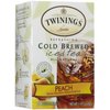 Twinings Peach Cold Brewed Iced Tea, 20 Count Box (Pack of 2)