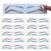 Airbrush Brows Shaping Guides Stickers, Rainbrow Eyebrow Tint Tape Stencils with High Arch/Medium Arch/Flat Brow Options (B-10Pairs per bag)