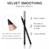 Black Eyeliner Pencils, 12 PCS Matte Black Eyeliner Pencil Set, Black Eyeliners Pencils Waterproof Long-lasting Eyeliner Beauty Makeup Tools Easy to Color