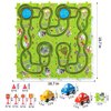 TEMI 64 Pieces Puzzle Race Tracks Car Set Toys for Kids Ages 3-5 - Toddler Toys Gifts for 3 4 5 Year Old Boys, Puzzle Tracks Car Toys for Boys Ages 3-5 4-6, 3 4 5 6 Year Old Boys Birthday Gifts