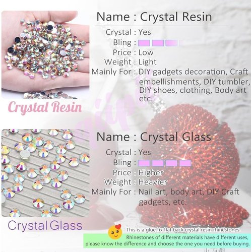 qiipii Red Crystal Resin Rhinestones for Crafting Siam Red Flatback Rhinestones 3mm 4mm 5mm Non-Hotfix Ruby Red Stones Diamonds Crystals Gems for Nails Face Eyes Makeup Body Tumblers Bottle DIY Crafts
