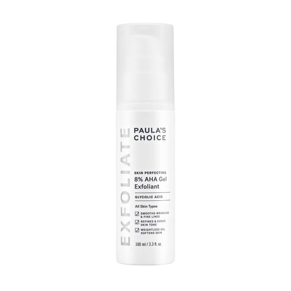 Paula's Choice SKIN PERFECTING 8% AHA Gel Exfoliant with Glycolic Acid Soothing Chamomile & Green Tea, Leave-On Gentle Exfoliator