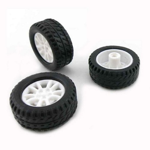 10pcs Toy Car Wheels 20mm Rubber Tire for DIY Model Accessories