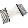 NSBELL 6PCS Beads Hair Combs Magic Elastic Hair Clips Stretchy Hair Comb Double Clips for Women Girls Hair Accessory