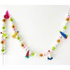 Happy Birthday Banner, Felt Ball Garland - Birthday Garland, Birthday Party Decoration, Birthday Party Hats, Birthday Decor, Party Decor, Felt Garland, Party Hat, Party supplies, Felt Birthday Banner