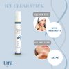 Lira Clinical ICE Clear Stick - On-the-Go Acne Spot Treatment Stick Infused with Salicylic Acid & Collagen Peptides - Quick Fix Pimple Stick to Combat Breakouts & Reduce Redness - 0.5 fl oz