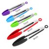 Kitchen Tongs with Silicone Tips - ForTomorrow Set of 5, 7 9 Inch Premium Silicone Tipped Tongs for Cooking Heat Resistant, Serving Food, BBQ