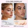 FelinWel Highlighter Makeup Palette Face Highlighting Palette for Cheek Body Collarbone, Long-Lasting Shimmery Contour Powder-01 Diamond Glow (0.18 Oz)