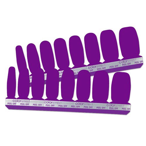 Color Street Neon Purple Supercharged Nail Polish Strips, (FMN009)