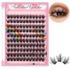 Bodermincer Lashes Clusters 10+12mm/12+14mm/14+16mm/16+18mm/10-12-14-16mm/14-16-18mm Mixed and 8-20mm to Choose Lashes Extension Kit lash Clusters Lashes Wispy Eyelash Extension （14mm)