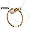 WINCASE Crystal Towel Ring, Gold Towel Holders for Bathrooms, Round Hand Towel Rack Wall Mounted Decorative