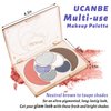 UCANBE All in One Makeup Kit - 4 Shimmer Matte Eyeshadow, 1 Pink Blush, 1 Bronzer Contour, 1 Illuminator Highlighter Makeup Palette Make Up Sets for Women Girls Teens Gift (05 Iceberg Makeup Palette)