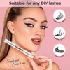 2 in 1 Lash Bond and Seal Waterproof With Lash Remover,Lash Glue for Eyelash Clusters,Bond Seal and Remover Lash kit,Bond and Seal Lash Glue with Long Lasting (2 Pcs)
