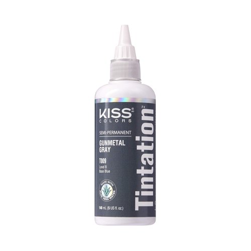 Kiss Tintation Semi-Permanent Hair Color Treatment 148 mL (5 US fl.oz) (Gunmetal Gray)
