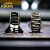 Kàllos 4pcs Black Claw Clips Triangle Shape, Stylish Nonslip Hair Claw Clips - Strong Hold Hair Jaw Clips for Thick and Thin hair, Accessories for Teen Girls and Women (4 pack)