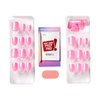 KISS imPRESS No Glue Mani Press-On Nails, Color FX, Late Night', Light Pink, Short Size, Squoval Shape, Includes 30 Nails, Prep Pad, Instructions Sheet, 1 Manicure Stick, 1 Mini File
