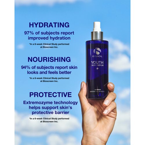 iS CLINICAL Youth Body Serum,Anti-Aging Serum Body Mist,Hyaluronic Acid,Body Mist