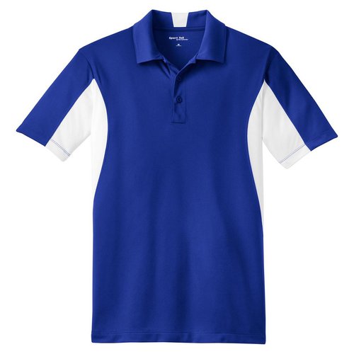 Sport-Tek Men's Big And Tall Moisture-Wicking Micropique Polo Shirt,3X Tall,Tr Royal/White