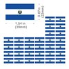 Womaha 30 Temporary El Salvador Flag Tattoos Fans Face Tattoo Stickers for Adults Kids Group Activity Props