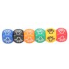 VBESTLIFE 12Pcs Finger Guessing Game Dice, 6 Sided 6 Colors 20mm Rock Paper Scissors Game Dice for Adults Kids Family Party