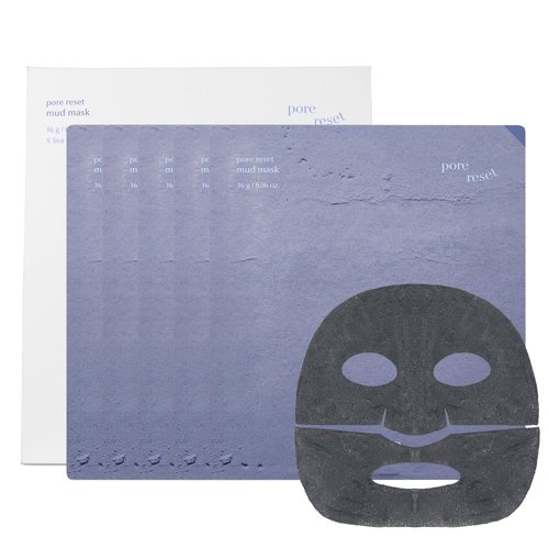 LUVUM Pore Reset Mud Mask 4+1Pack - No Tools Needed Clay Mask - Bentonite Clay Sheet Mask - Pore Minimizer for Face - Black Head Remover for Face - Prevents Acne & Blackhead