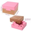 DC-BEAUTIFUL Wooden Magic Box Brain Teaser Box, Pink Secret Gift Box Impossible Puzzle Box for Birthday Valentines
