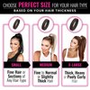 PONY-O Revolutionary Hair Tie Alternative Ponytail Holders - MEDIUM Size for Fine to Normal Hair or Slightly Thick Hair - 2 Pack Dark Blonde Original Patented Hair Styling Accessories