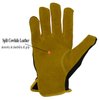HANDLANDY Men Leather Gardening Gloves, Utility Work Gloves for Mechanics, Construction, Driver, Dexterity Breathable Design Medium