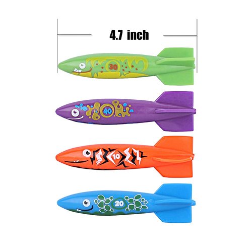 ZHFUYS Pool Toy Throwing Torpedo Shark Swimming Diving Toy