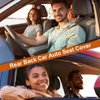 Rear Car Seat Mat,Back Seat Cover Universal Keep Warm Car Rear Seat Covers,Automotive Seat Covers with Pockets,Silk Velvet Long Rear Seat Chair Cover Protective Cushion Mat pad for Baby,Car,SUV,Sedan
