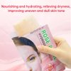 Hydrogel Collagen Sheet Mask with Rose Petal, Instant Brightening Hydrating Face Mask Sheet Mask for Firming, Elasticity Improvement 12-Pack