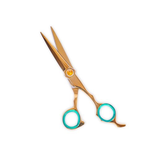 Dermax Proffesional Hair Cutting Scissors-Sharp Razor Edge Blade Hair Shears – Stainless Steel Hair Scissors Barber Scissors Professional For Men, Women & Babies, Rose Gold