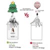 3 Pack Christmas Badge Reel Retractable, Nurse ID Name Card with Alligator Swivel Clip, Cute Elk Snowman Christmas Tree Badge Holder for Nurse Student