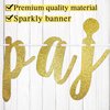 GXSOVSO Pajama Party Banner, Pre-strung Girls Night Decorations, Slumber Party Decorations for Girls, Gold Glitter