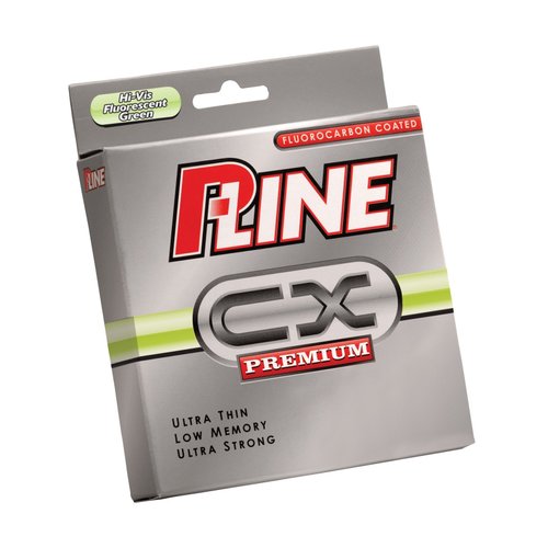 P-Line CX Premium Fluorescent Green Fishing Line 260-300 Yard (Filler Spool)- 20LB