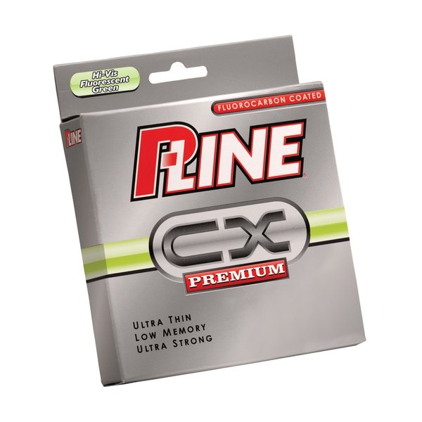 P-Line CX Premium Fluorescent Green Fishing Line 260-300 Yard (Filler Spool)- 20LB