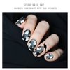 JMEOWIO Semi Cured Gel Nail Strips Halloween Cute Ghost Gel Nail Stickers Nail Supplies Nail Art Design Decoration Accessories