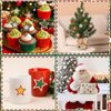 JULBEAR Star Foam Sticker, 300Pcs Christmas Glitter Star Shapes Foam Stickers for Kids Holiday Xmas Party Favors Toddler DIY Crafts Supplies Home Decorations(Red Green Gold Silver)